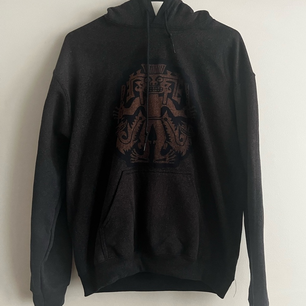Black Hoodie - Colombian Indigenous Symbol for Healer